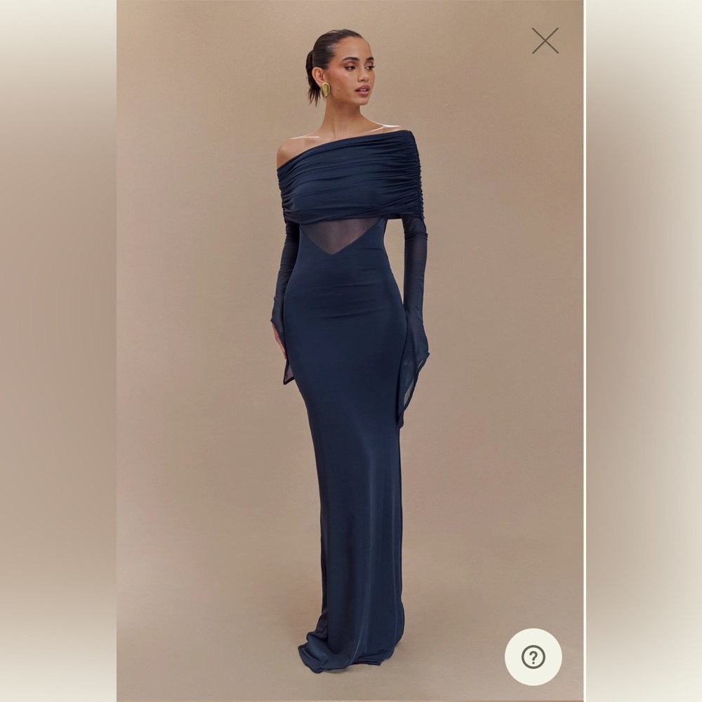 Meshki Kaitlin Dress Midnight Navy XS BNWT